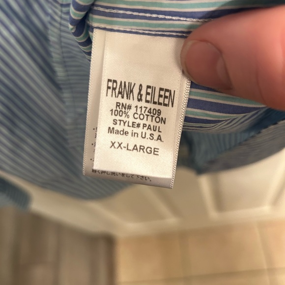 SOLD Frank and Eileen Pinstripe Button up Shirt - Picture 5 of 6